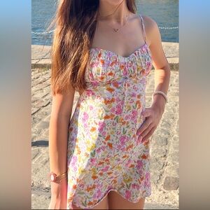 Isabelle’s Cabinet Sky to Moon Floral Backless Mini Dress